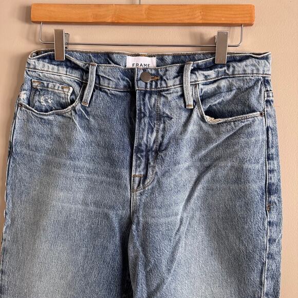FRAME Le Drew Bootcut Cotton Jeans in Cascade Blue Size 28 LDW385 - Picture 4 of 7
